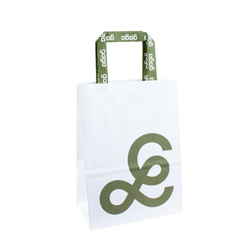 Roupa Bolsa de papel embalagem marrom sacos de compras kraft saco de papel sacos de papel personalizados com alças