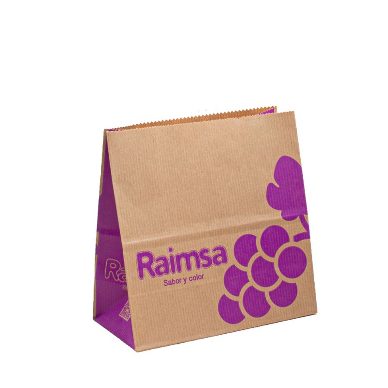 Sacos de papel para comida para viagem Bolsa de papel de frutas saco de kraft kraft de papel para embalagens de papel de embalagem de embalagens