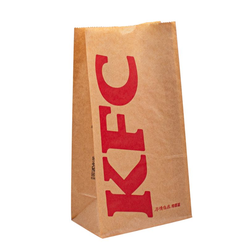 Sacos de embalagem de papel kraft à prova d\'água para fast food/bens de padaria